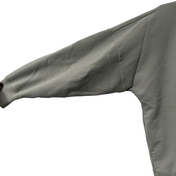 Babaton Gray Oversized Mock Neck French Terry Sweatshirt Pockets XS Size 1 - Picture 3 of 6